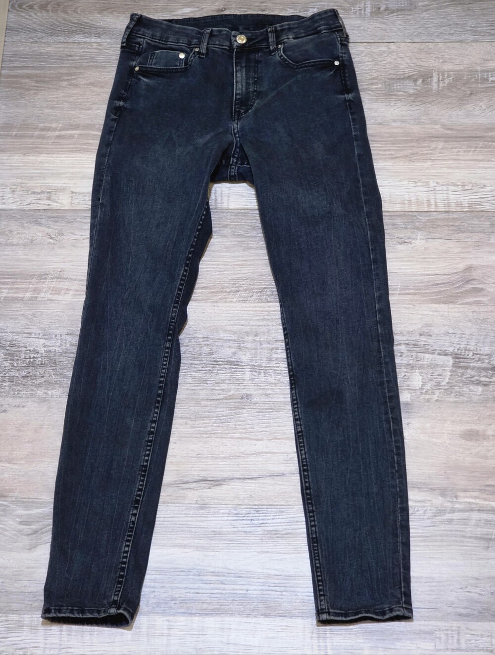 H&M &Denim Dark Wash Skinny Jeans Size US 6 EUR 38 Regular Waist Stretch